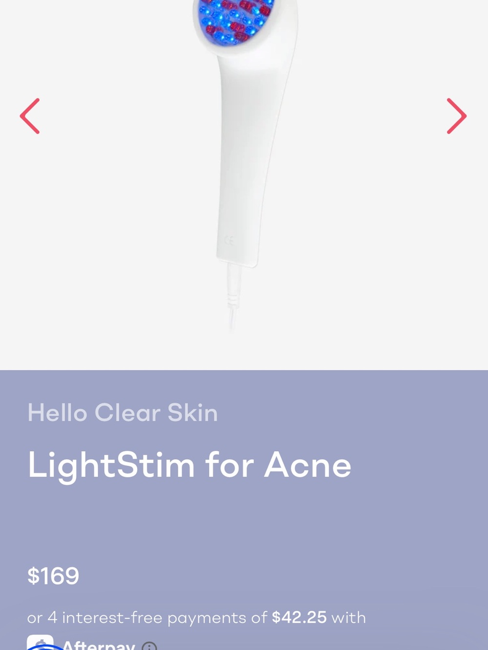 LightStim Acne LED Handheld Device — White